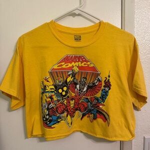 Marvel Yellow Crop Top